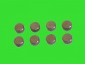 Del West 7mm Tool Steel Lash Caps - Set of 8