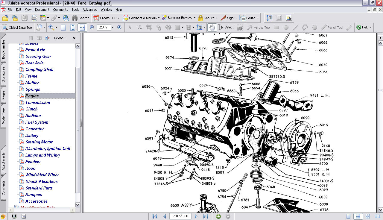 1928-48 Ford Car & 1928-47 Truck Master Parts Text & Illustrations