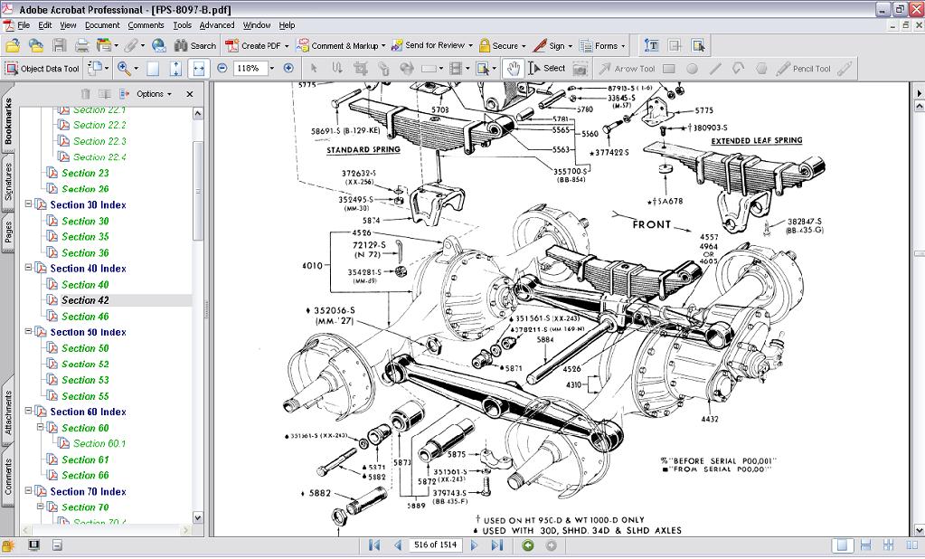 1973-79 Ford HD F600/900 Heavy Duty Truck Master Parts Text
